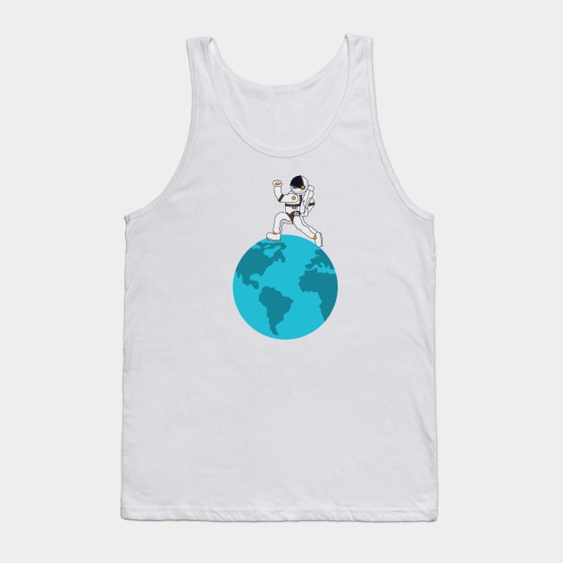 Earth Rotation Tank Top by Jiestore